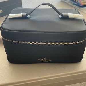 black kate spade make up bag